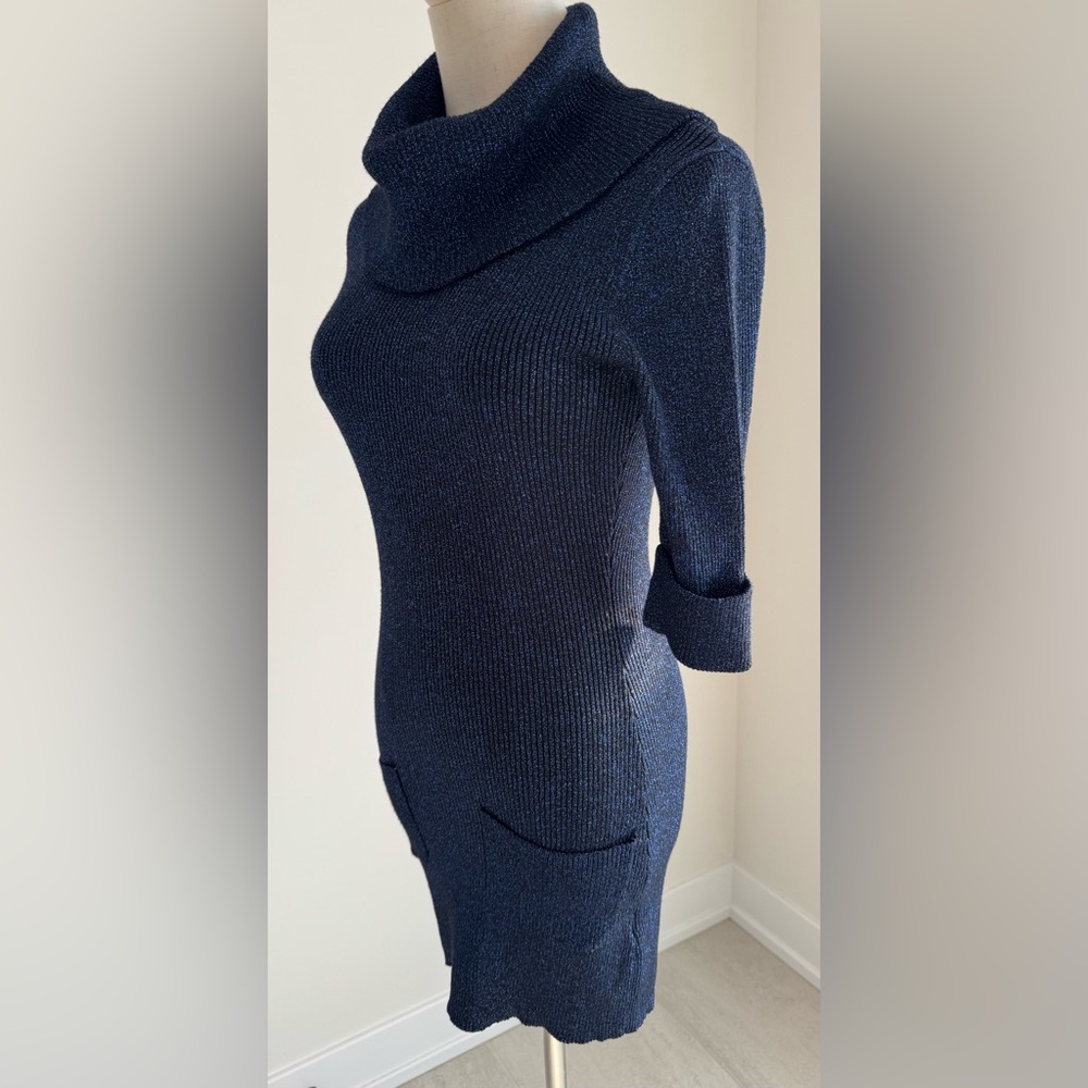 Philosophy - Elegant‎ Navy Blue Women's Bodycon dress/tunic, size medium - Picture 2 of 11